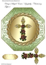 Octagon Shaped Easter/ Sympathy/ Christening Topper 4