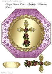 Octagon Shaped Easter/ Sympathy/ Christening Topper 7