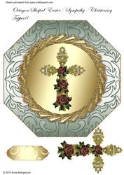 Octagon Shaped Easter/ Sympathy/ Christening Topper 8
