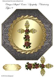 Octagon Shaped Easter/ Sympathy/ Christening Topper 9