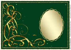 Christmas Insert with Swirls & Oval Frame 4