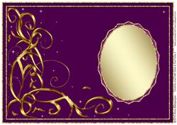 Christmas Insert with Swirls & Oval Frame 5