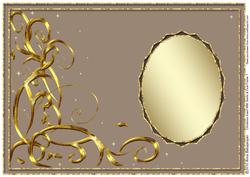 Christmas Insert with Swirls & Oval Frame 7