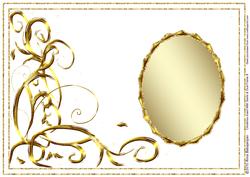 Christmas Insert with Swirls & Oval Frame 8
