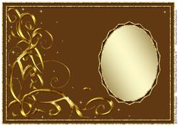 Christmas Insert with Swirls & Oval Frame 10
