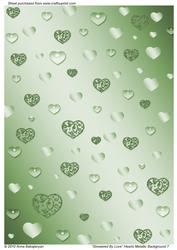 Showered by Love Hearts Metallic Background 7