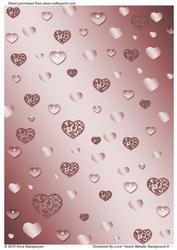 Showered by Love Hearts Metallic Background 9