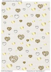 Showered by Love Hearts Background 1