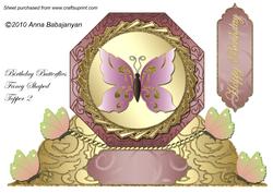 Birthday Butterflies Fancy Shaped Topper 2