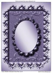 Grace Metallic Embossed Frame Plain Card 6