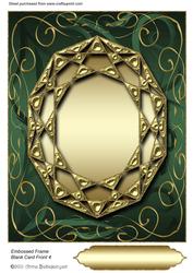 Embossed Frame Blank Card Front 4