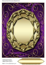 Embossed Frame Blank Card Front 5