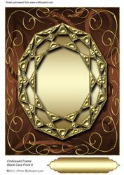 Embossed Frame Blank Card Front 6