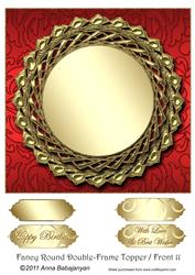Fancy Round Double-frame Topper/ Front 11