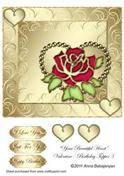 Your Beautiful Heart Valentine / Birthday Topper 3