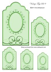 Vintage Tags Set 9