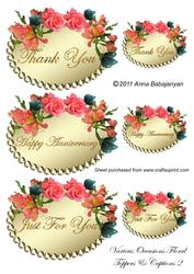 Various Occasions Floral Toppers & Captions 2