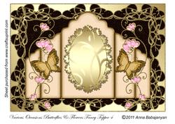 Various Occasions Butterflies & Flowers Fancy Topper 4