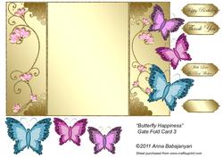 Butterfly Happiness Gate Fold Card 3