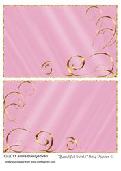 Beautiful Swirls Note Papers 6