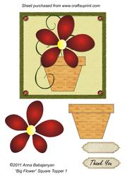 Big Flower Square Topper 1