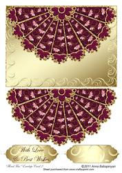 Floral Fan Envelope Card 2