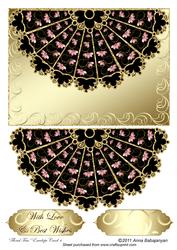 Floral Fan Envelope Card 4