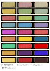 27 Blank Labels