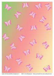 Joyful Summer Butterflies Background 1