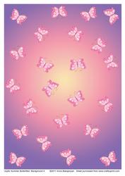 Joyful Summer Butterflies Background 4
