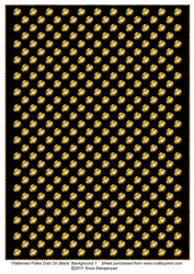 Patterned Polka Dots on Black Background 1