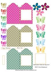 Multi-option Polka Dot Tags Set 1