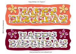 Happy Birthday 2 Dl Toppers 4