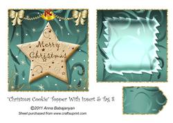 Christmas Cookie Topper with Insert & Tag 8