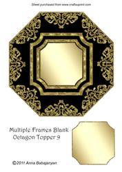 Multiple Frames Blank Octagon Topper 9