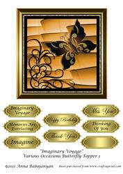 Imaginary Voyage Various Occasions Butterfly Topper 1