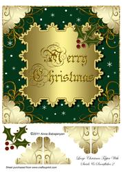Large Christmas Topper with Swirls & Snowflakes 2