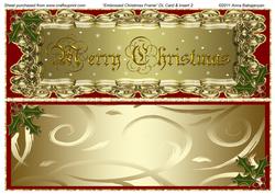 Embossed Christmas Frame Dl Card & Insert 2