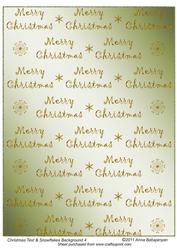 Christmas Text & Snowflakes Background 4