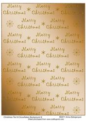 Christmas Text & Snowflakes Background 9