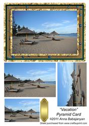 Vacation Pyramid Card