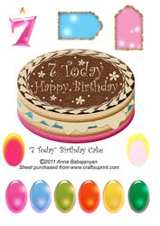 7 Today Birthday Cake
