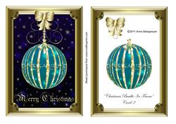 Christmas Bauble in Frame Card 2