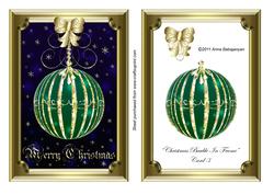Christmas Bauble in Frame Card 3