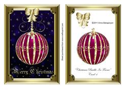 Christmas Bauble in Frame Card 4