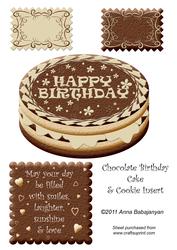 Chocolate Birthday Cake & Cookie Insert