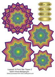 Layered 10 Point Star Topper 2