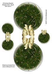 Christmas Bauble Shaped Card, Tag & Gift Card 3