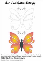 Hot-pink Yellow Butterfly