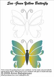 Sea-green Yellow Butterfly